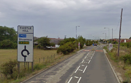 Early Morning Collision Closes Road