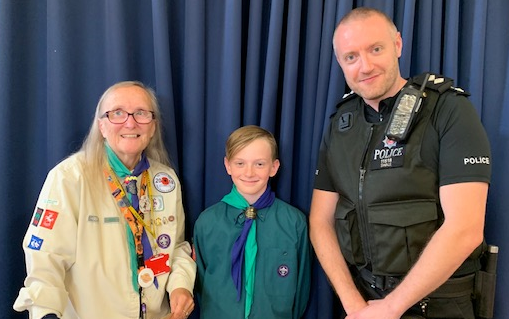Scouts Receive A Donation From Kent Police Fund