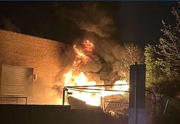 Fire Crews Tackle Town Centre Blaze
