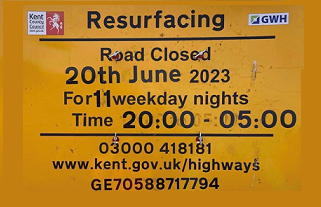 Overnight Roadwork Closures For A2 In Teynham