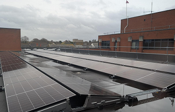 Solar Panels Being Installed At Swale House
