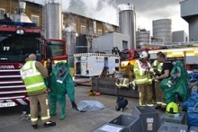 Paper Mill Hosts Fire Crew "Training Exercise"