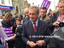 Nigel Farage Descends On Sittingbourne