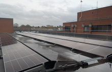 Solar Panels Being Installed At Swale House