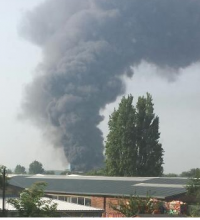 Major Fire At Recycling Plant